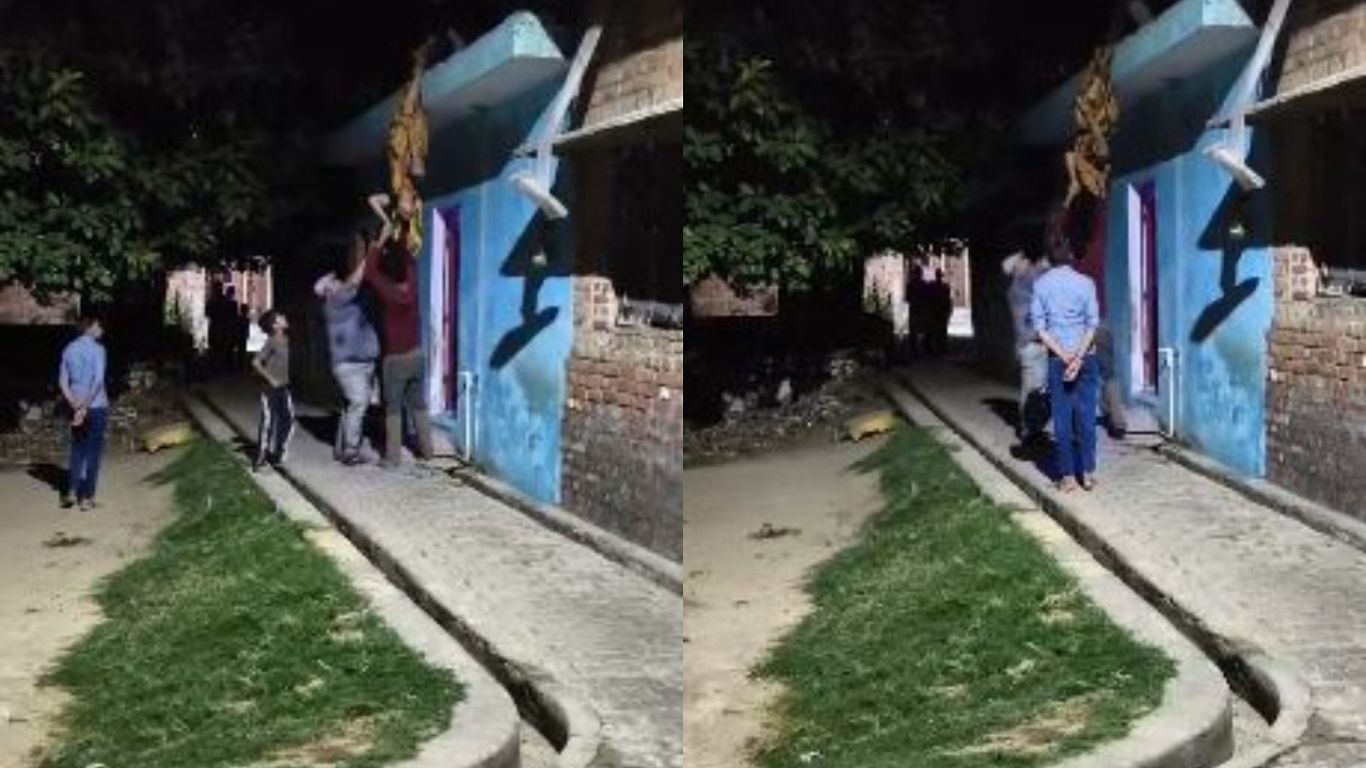 पति बना हैवान पत्नी की बेरहमी से की पिटाई फिर छत से उल्टा लटकाया